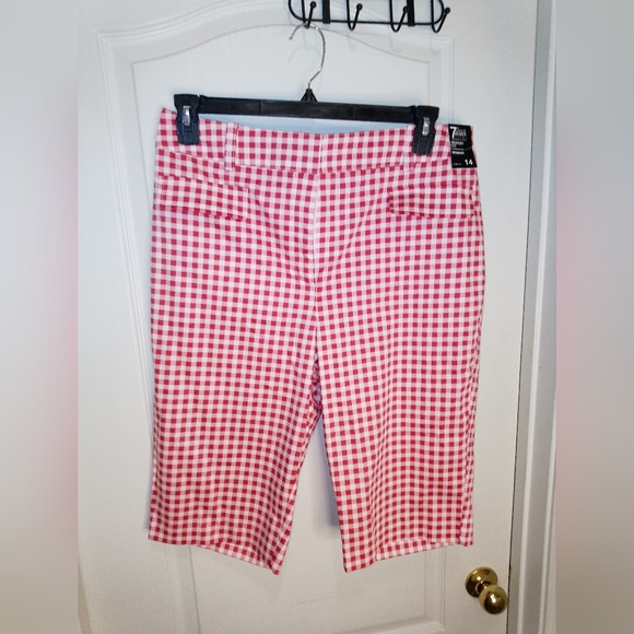 NWT/7th Ave New York and company red and Bermuda shorts/size 14 - Picture 1 of 16